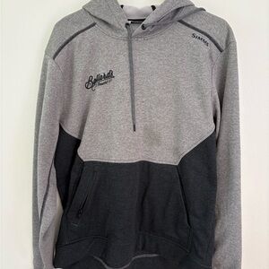 Simms Men's Grey Two-Tone Hoodie